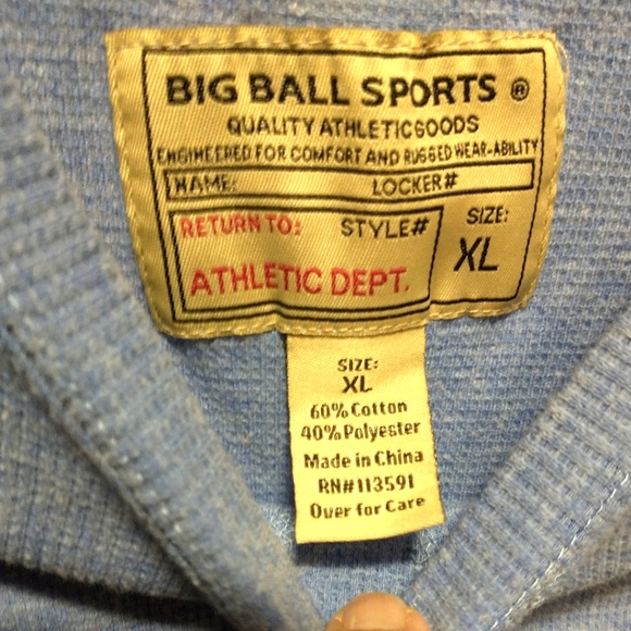 BIG BALL WAFFLE SHIRT! - Picture 2 of 4